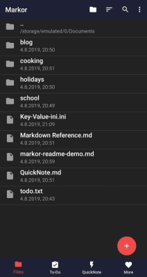 Capture d'écran de l'application Markor: Markdown Editor - #7