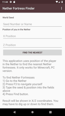 Capture d'écran de l'application Fortress Finder for Minecraft - #1