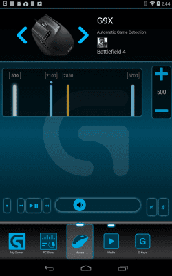 Capture d'écran de l'application Logitech Arx Control - #13