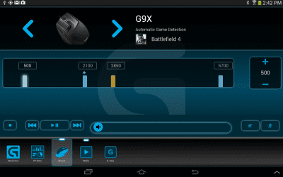 Capture d'écran de l'application Logitech Arx Control - #17