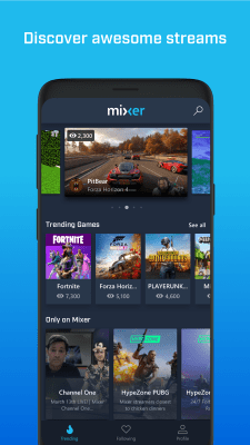 Capture d'écran de l'application Mixer – Interactive Streaming - #1