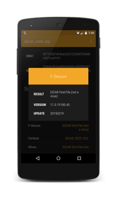 Capture d'écran de l'application VirusTotal Uplink - #4