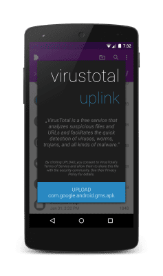 Capture d'écran de l'application VirusTotal Uplink - #6