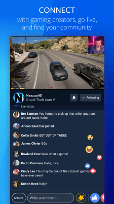 Capture d'écran de l'application Facebook Gaming pour Android - #2