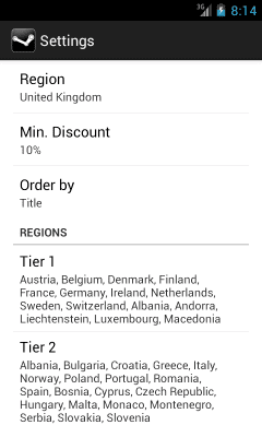 Capture d'écran de l'application Steam Sales - #5
