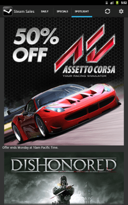 Capture d'écran de l'application Steam Sales - #8