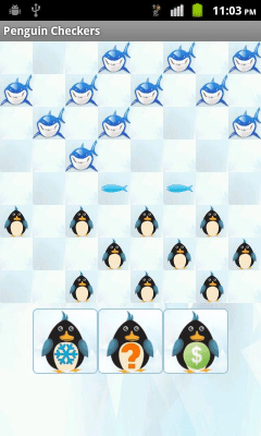 Capture d'écran de l'application Penguin Checkers - #1