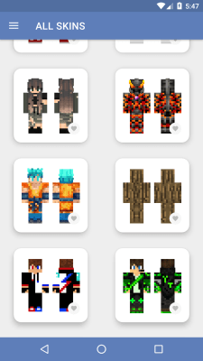 Capture d'écran de l'application Skins pour Minecraft PE - #6