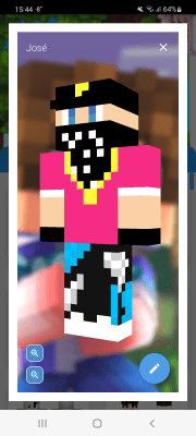 Capture d'écran de l'application Editeur de skin pour Minecraft PE (3D) - #11