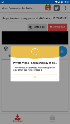 Capture d'écran de l'application Video Downloader for Twitter - #3