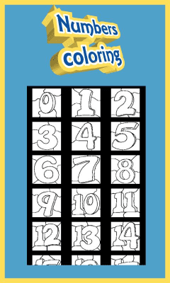 Capture d'écran de l'application Coloriage pour enfants - Numéros - #1