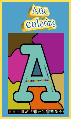 Capture d'écran de l'application Coloriage pour enfants - l'alphabet - #1