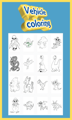 Capture d'écran de l'application Coloriage pour enfants - Dinosaure - #3