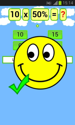 Capture d'écran de l'application Math Percent Game - #2