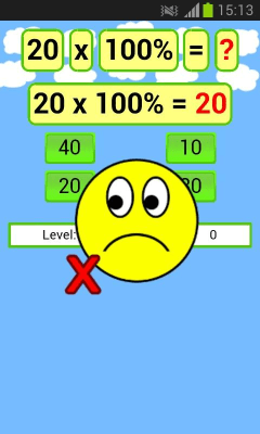 Capture d'écran de l'application Math Percent Game - #3