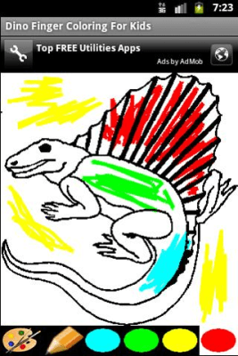 Capture d'écran de l'application Peinture au doigt de dinosaures - #2