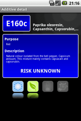 Capture d'écran de l'application E-inspect Food additives - #3