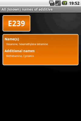 Capture d'écran de l'application E-inspect Food additives - #6