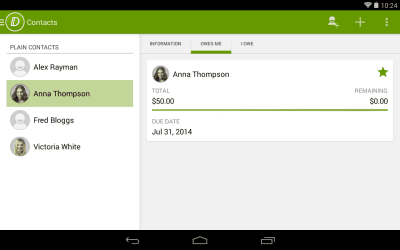 Capture d'écran de l'application Débiteurs - #5