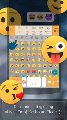 Capture d'écran de l'application plugin ai.type Emoji Keyboard - #2