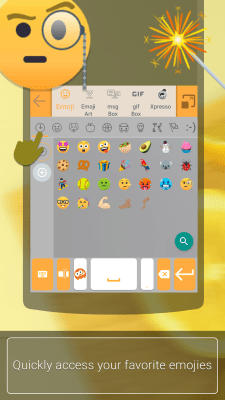 Capture d'écran de l'application plugin ai.type Emoji Keyboard - #6