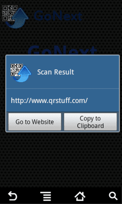 Capture d'écran de l'application QR Scanner Go Next! - #3