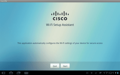 Capture d'écran de l'application Cisco Network Setup Assistant - #1