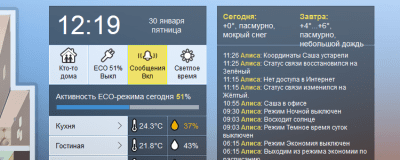 Capture d'écran de l'application Maison intelligente MajorDoMo - #3