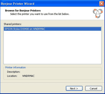 Capture d'écran de l'application Bonjour Print Services for Windows - #1