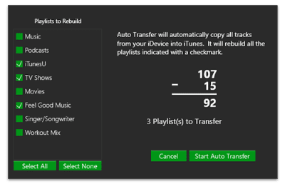 Capture d'écran de l'application SharePod - #3