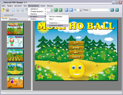 Capture d'écran de l'application Altarsoft PDF Reader - #5