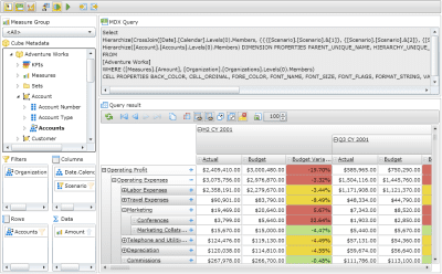 Capture d'écran de l'application Ranet.UILibrary.Olap - #1