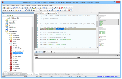 Capture d'écran de l'application Codelobster PHP Edition - #2