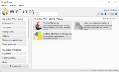 Capture d'écran de l'application WinTuning 7 - #4