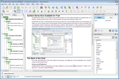 Capture d'écran de l'application Syntext Serna Free pour Windows - #1