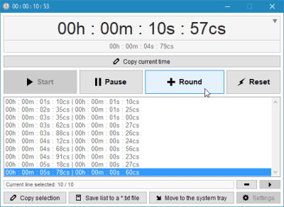 Capture d'écran de l'application 2xDSoft Timer - #1