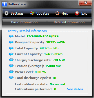 Capture d'écran de l'application BatteryCare - #2