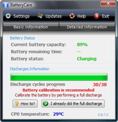 Capture d'écran de l'application BatteryCare - #4