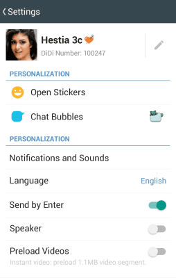 Capture d'écran de l'application Hi - #8