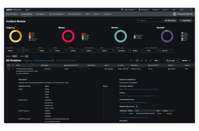 Capture d'écran de l'application Splunk - #1