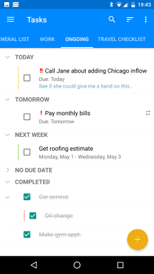 Capture d'écran de l'application EssentialPIM - #4