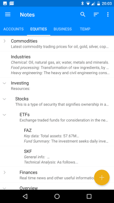 Capture d'écran de l'application EssentialPIM - #5