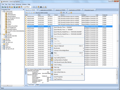 Capture d'écran de l'application Event Log Explorer - #6