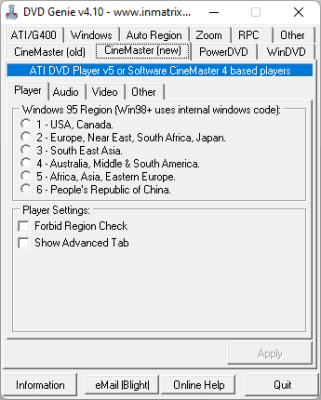 Capture d'écran de l'application DVD Genie - #3