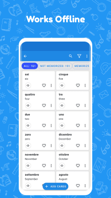 Capture d'écran de l'application Flashcards - #4
