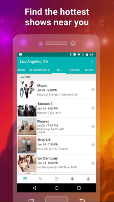 Capture d'écran de l'application Bandsintown Concerts - #4
