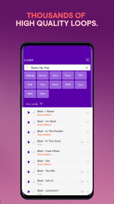Capture d'écran de l'application Soundtrap Studio - #3