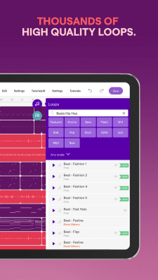 Capture d'écran de l'application Soundtrap Studio - #8