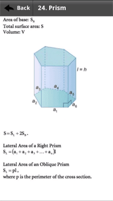 Capture d'écran de l'application Référence des formules mathématiques - #4