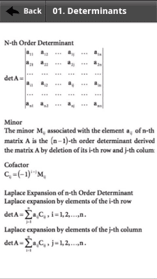 Capture d'écran de l'application Référence des formules mathématiques - #6